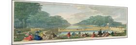 A View of the Great Canal of Fontainebleau, Published 1794-John Tinney-Mounted Giclee Print