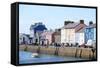 A View of the Harbour at Aberaeron, Ceredigion, Wales, United Kingdom, Europe-Graham Lawrence-Framed Stretched Canvas