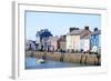 A View of the Harbour at Aberaeron, Ceredigion, Wales, United Kingdom, Europe-Graham Lawrence-Framed Photographic Print