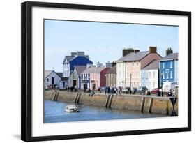 A View of the Harbour at Aberaeron, Ceredigion, Wales, United Kingdom, Europe-Graham Lawrence-Framed Photographic Print