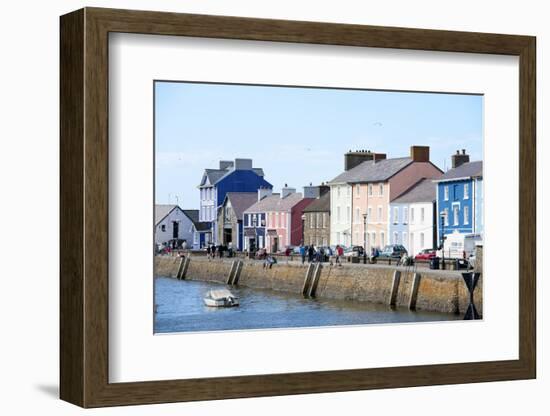 A View of the Harbour at Aberaeron, Ceredigion, Wales, United Kingdom, Europe-Graham Lawrence-Framed Photographic Print