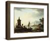 A View of the Harbour at Genoa, 1773-Claude Joseph Vernet-Framed Giclee Print