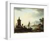 A View of the Harbour at Genoa, 1773-Claude Joseph Vernet-Framed Giclee Print