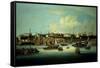 A View of the Hongs-George Chinnery-Framed Stretched Canvas