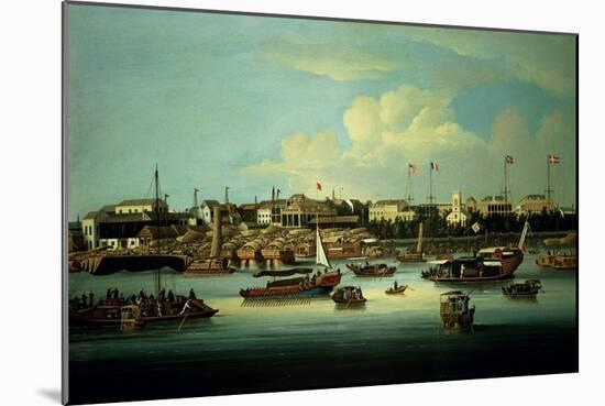A View of the Hongs-George Chinnery-Mounted Giclee Print