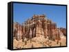 A view of the hoodoos from the Fairyland Trail in Bryce Canyon National Park, Utah-Michael Nolan-Framed Stretched Canvas