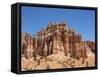 A view of the hoodoos from the Fairyland Trail in Bryce Canyon National Park, Utah-Michael Nolan-Framed Stretched Canvas