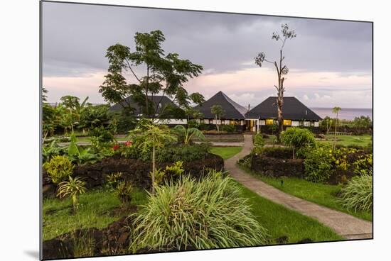 A View of the Hotel Altiplanico on Easter Island (Isla De Pascua), Rapa Nui, Chile, South America-Michael Nolan-Mounted Photographic Print