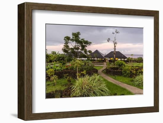 A View of the Hotel Altiplanico on Easter Island (Isla De Pascua), Rapa Nui, Chile, South America-Michael Nolan-Framed Photographic Print