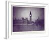 A View of the Houses of Parliament and Big Ben in the Rays of the Hunter's Moon, During the…-English Photographer-Framed Giclee Print