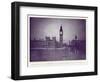 A View of the Houses of Parliament and Big Ben in the Rays of the Hunter's Moon, During the…-English Photographer-Framed Giclee Print