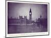 A View of the Houses of Parliament and Big Ben in the Rays of the Hunter's Moon, During the…-English Photographer-Mounted Giclee Print