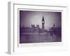 A View of the Houses of Parliament and Big Ben in the Rays of the Hunter's Moon, During the…-English Photographer-Framed Giclee Print