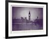 A View of the Houses of Parliament and Big Ben in the Rays of the Hunter's Moon, During the…-English Photographer-Framed Giclee Print