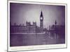 A View of the Houses of Parliament and Big Ben in the Rays of the Hunter's Moon, During the…-English Photographer-Mounted Giclee Print