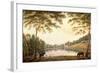 A View of the Lake and Ruins of the Abbey at Painshill, Surrey-G. Barrett-Framed Giclee Print