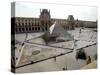 A View of the Louvre Pyramid, and the Southern Wing of the Louvre Building-null-Stretched Canvas