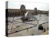 A View of the Louvre Pyramid, and the Southern Wing of the Louvre Building-null-Stretched Canvas