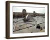 A View of the Louvre Pyramid, and the Southern Wing of the Louvre Building-null-Framed Photographic Print