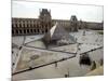 A View of the Louvre Pyramid, and the Southern Wing of the Louvre Building-null-Mounted Photographic Print