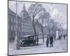 A View of the Magasin du Nord from the Holmens Kanal-Paul Fischer-Mounted Giclee Print