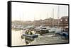 A View of the Marina at Penarth, Glamorgan, Wales, United Kingdom, Europe-Graham Lawrence-Framed Stretched Canvas