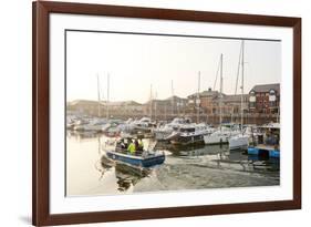 A View of the Marina at Penarth, Glamorgan, Wales, United Kingdom, Europe-Graham Lawrence-Framed Photographic Print