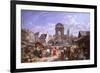 A View of the Market and Fountain of the Innocents, Paris, 1823-John James Chalon-Framed Giclee Print