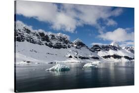 A view of the mountain peaks of Burgerbukta.-Sergio Pitamitz-Stretched Canvas