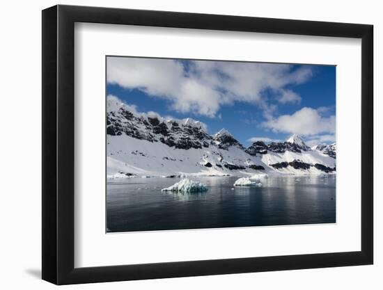 A view of the mountain peaks of Burgerbukta.-Sergio Pitamitz-Framed Photographic Print