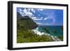 A View of the Na Pali Coast from the Kalalau Trail-Andrew Shoemaker-Framed Photographic Print