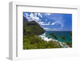 A View of the Na Pali Coast from the Kalalau Trail-Andrew Shoemaker-Framed Photographic Print