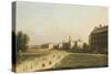 A View of the New Horse Guards from St. James's Park, London, English School, circa 1753-null-Stretched Canvas