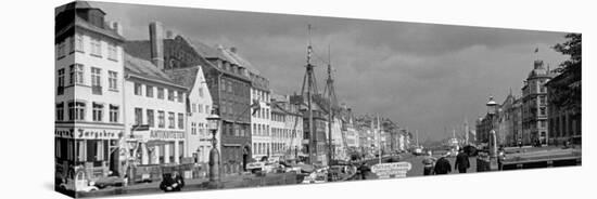 A View of the Nyhavn Canal Harbor in the City of Copenhagen-John Phillips-Stretched Canvas