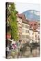 A View of the Old Town of Annecy, Haute-Savoie, France, Europe-Graham Lawrence-Stretched Canvas