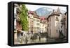 A View of the Old Town of Annecy, Haute-Savoie, France, Europe-Graham Lawrence-Framed Stretched Canvas