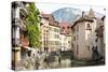 A View of the Old Town of Annecy, Haute-Savoie, France, Europe-Graham Lawrence-Stretched Canvas