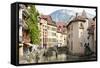 A View of the Old Town of Annecy, Haute-Savoie, France, Europe-Graham Lawrence-Framed Stretched Canvas