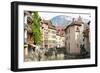 A View of the Old Town of Annecy, Haute-Savoie, France, Europe-Graham Lawrence-Framed Photographic Print