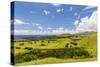 A View of the Outskirts of Hanga Roa, Rapa Nui National Park, Easter Island (Isla De Pascua)-Michael Nolan-Stretched Canvas
