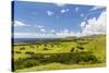 A View of the Outskirts of Hanga Roa, Rapa Nui National Park, Easter Island (Isla De Pascua)-Michael Nolan-Stretched Canvas