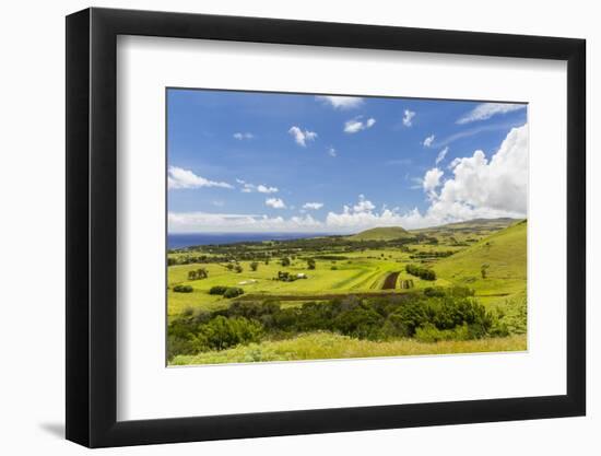 A View of the Outskirts of Hanga Roa, Rapa Nui National Park, Easter Island (Isla De Pascua)-Michael Nolan-Framed Photographic Print