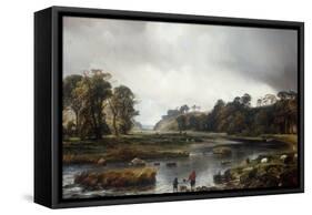 A View of the Park of Seaton, Scotland, 1840-Theodore Gudin-Framed Stretched Canvas