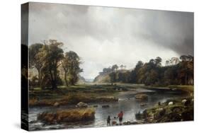 A View of the Park of Seaton, Scotland, 1840-Theodore Gudin-Stretched Canvas