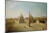 A View of the Piazza Del Popolo-Antonio Joli-Mounted Giclee Print