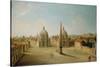 A View of the Piazza Del Popolo-Antonio Joli-Stretched Canvas