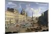 A View of the Piazza Navona in Rome-Gaspar van Wittel-Mounted Giclee Print