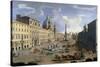A View of the Piazza Navona in Rome-Gaspar van Wittel-Stretched Canvas