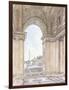 A View of the Piazza San Pietro-Giacomo Quarenghi-Framed Giclee Print