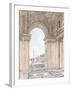 A View of the Piazza San Pietro-Giacomo Quarenghi-Framed Giclee Print